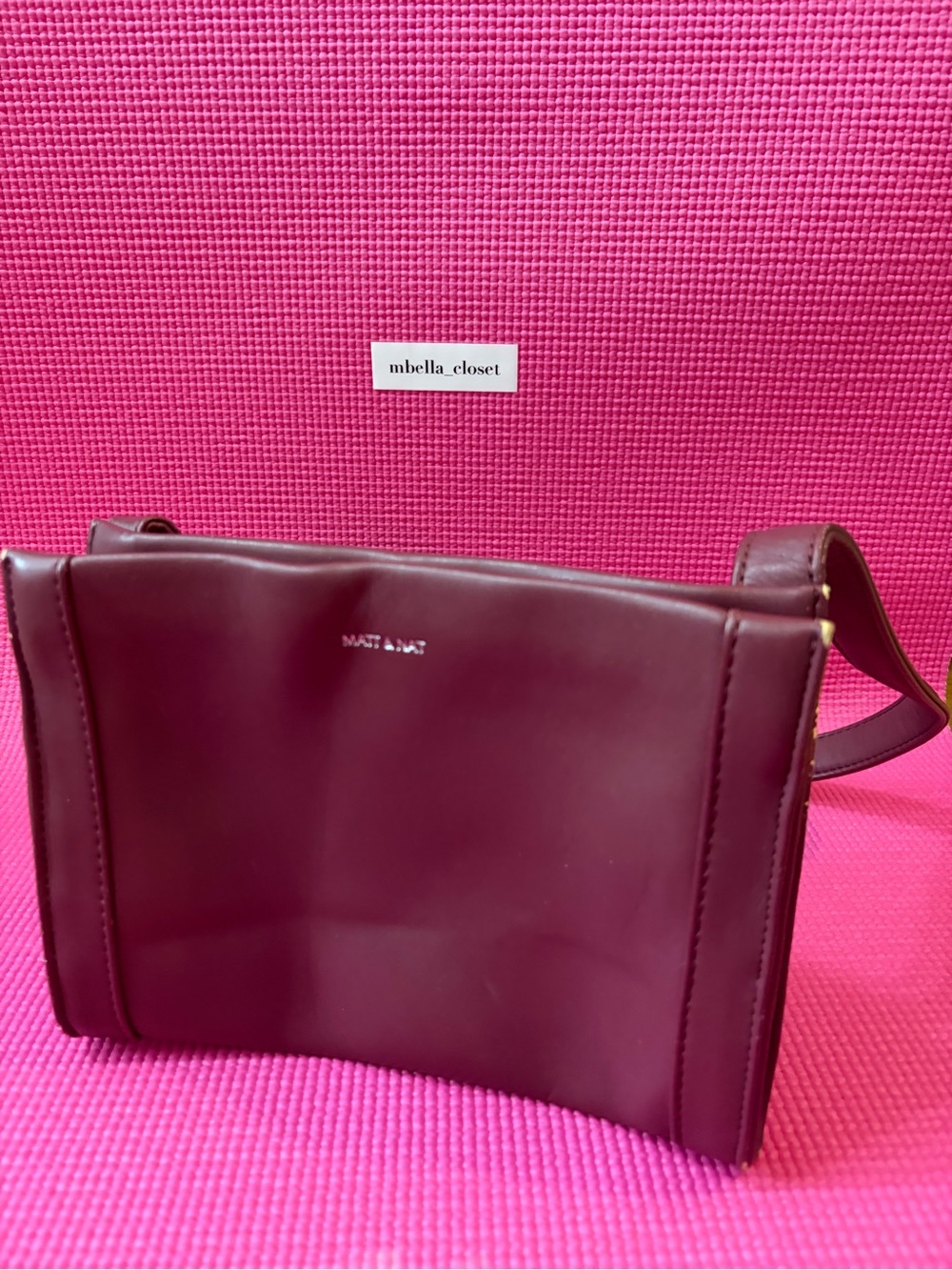 Matt & Nat Burgundy Crossbody Bag